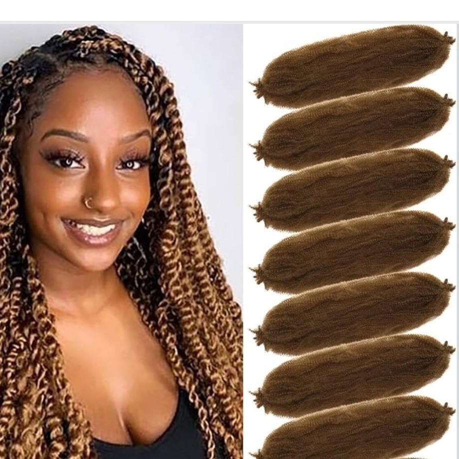 7 Pack Marley Twist Braiding Hair Extensions 22 Inch Kinky Curly Synthetic #30
