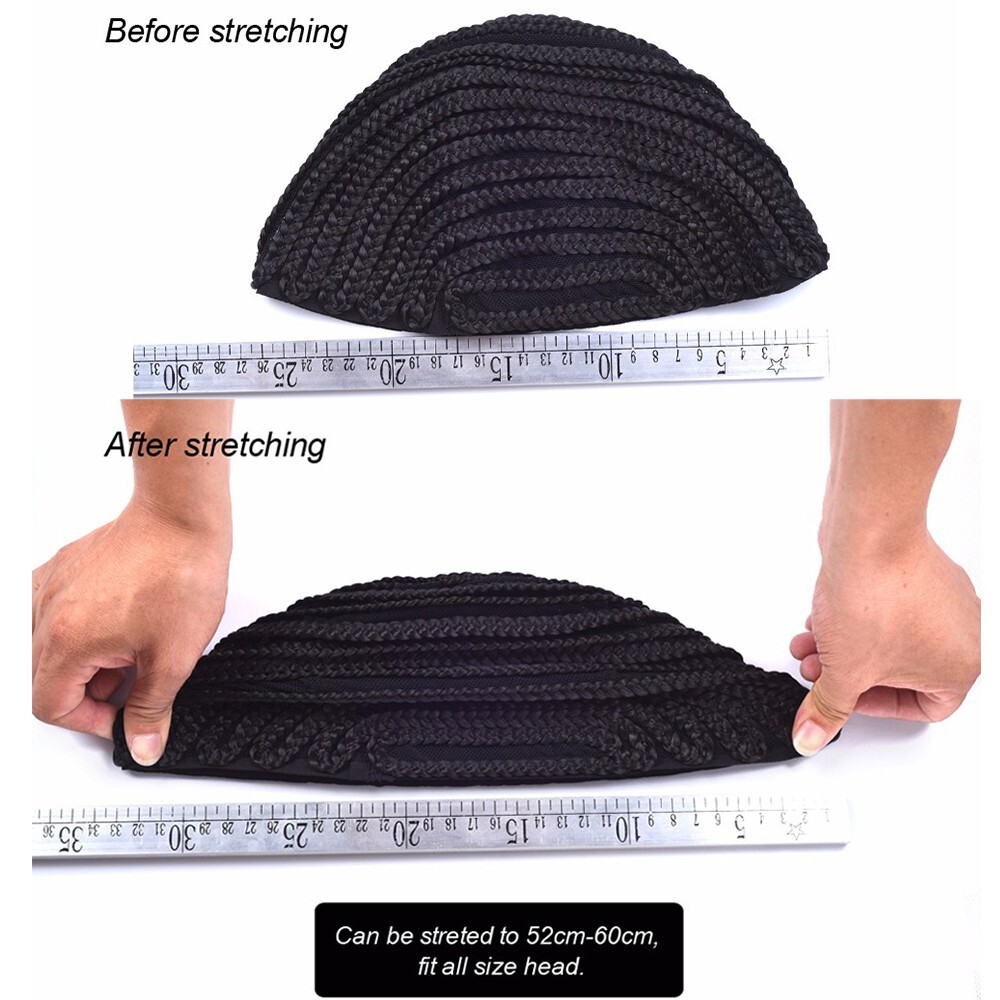 Refined Braided Wig Cap Cornrows Cap for Braiding Wig Crochet Hair Braided Wigs