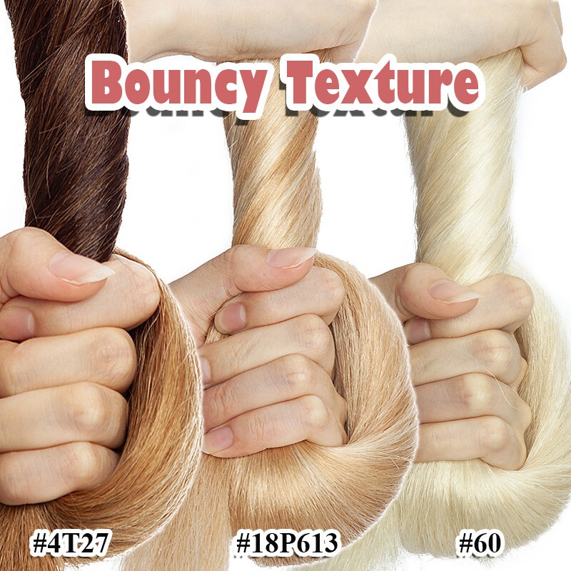 Doouble Wefts Thick Clip In 100% Real Russian Remy Human Hair Extensions 8PCS US