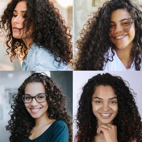 Deep Curly Wave Brazilian Hair 100 Remy Human Clip Extensions 20 Inches 50cm 80g