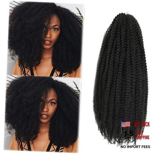 Marley Hair 24 Inch Marley Twist Hair Afro Twist Marley 24 Inch (Pack of 3) 1B