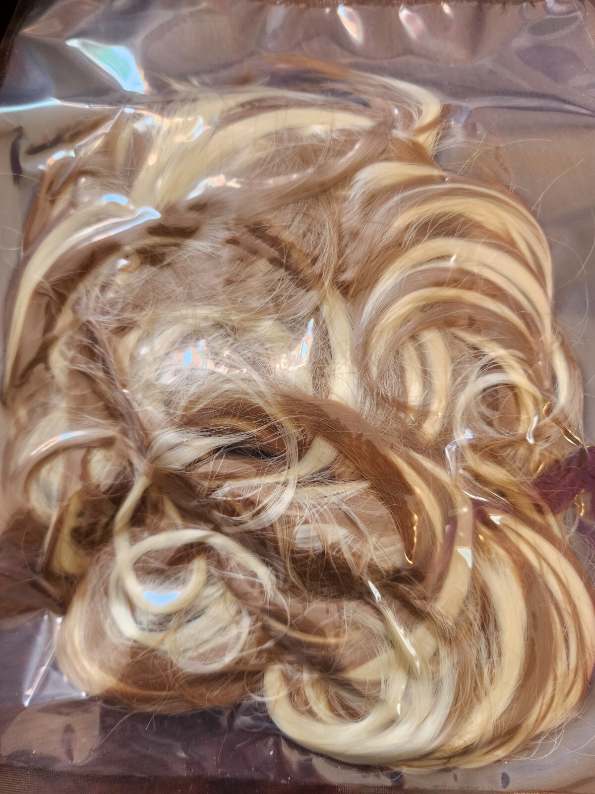 Large Curly Updo Messy Curly Bun Chignon no Clip in Hair Piece Extensions THICK