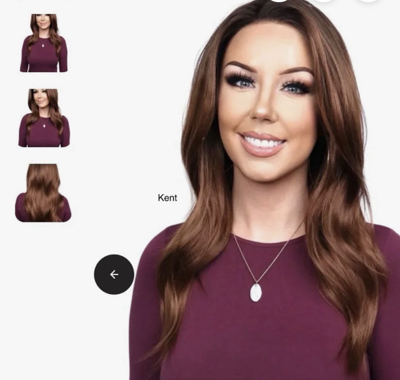 CSC Kent Lace Front Wig Long Straight Medium Brown Red Synthetic Hair