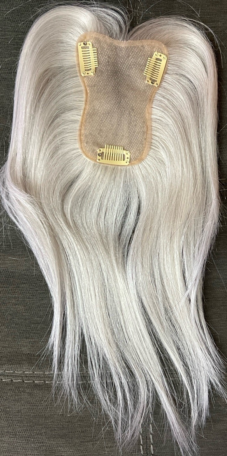 Hair Lonai Gray Top Closure 12-14″ Straight 1-Piece Extension Beauty Accessory