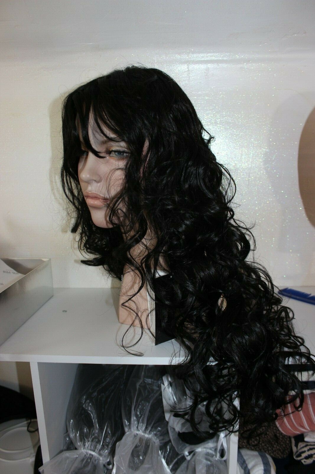 Wig Pro Collection Synthetic Long Wavy Wig 32 inches Bianca color 2 dark brown