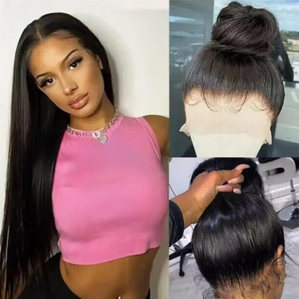 Bleached Knots 360 Full Lace Front Wigs Human Hair Glueless Lace Front Wigs