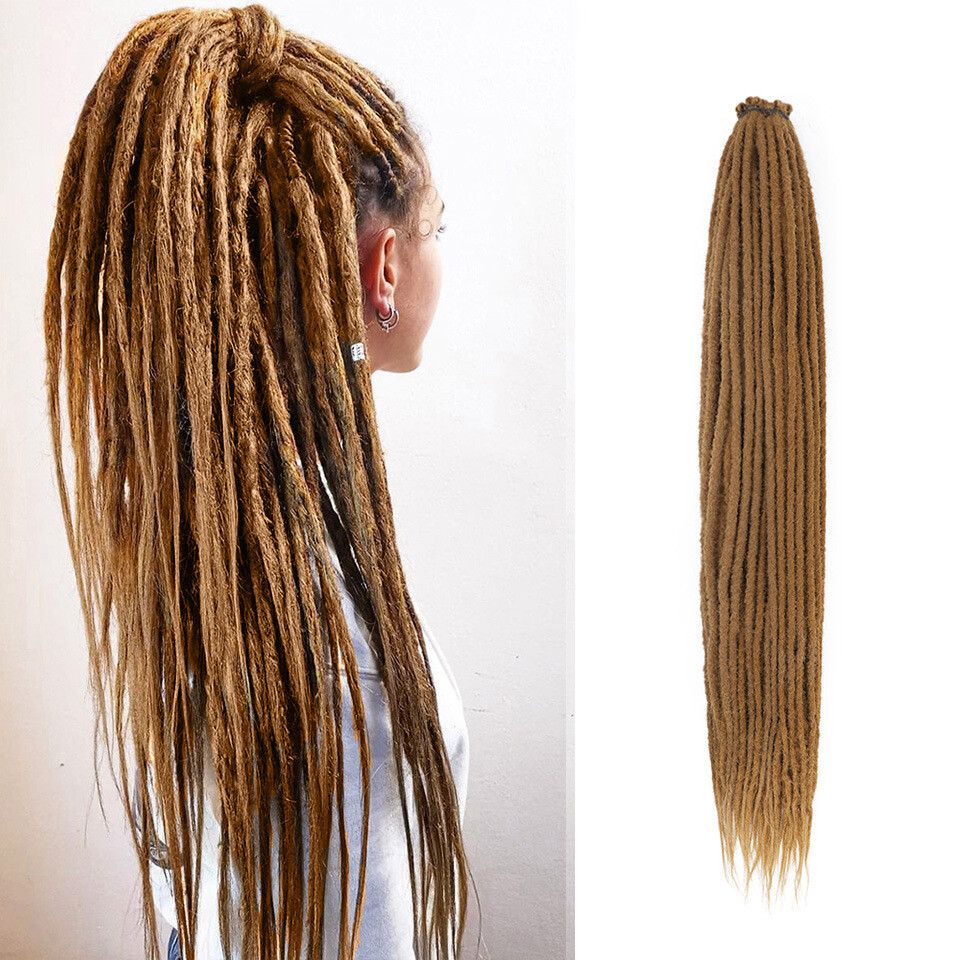 20in Ombre Dreadlocks Extensions Crochet Braiding Hair Dreads Locs Synthetic New