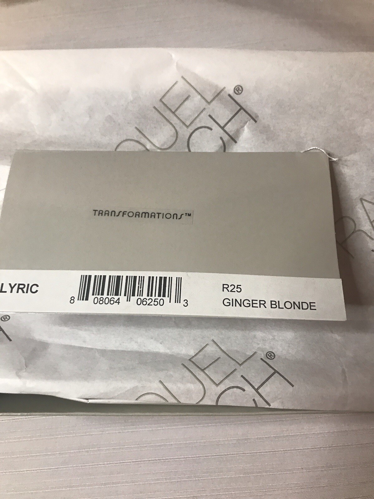 Lyric Topper Raquel Welch GINGER BLONDE Transformations NIB Hair Piece Wig