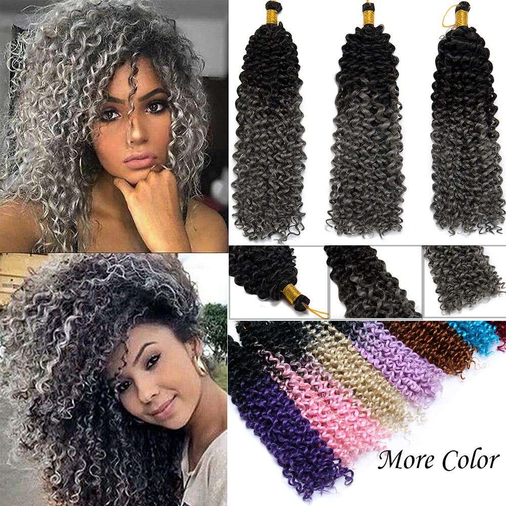 Marlybob Crochet Braids Hair Extension Deep Water Wave Braiding Hair Kinky Curly