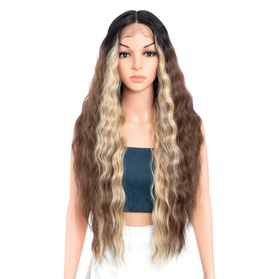30″ Lace Wigs Synthetic Wig Natural Hair Wigs Part Synthetic Women Lace Wigs