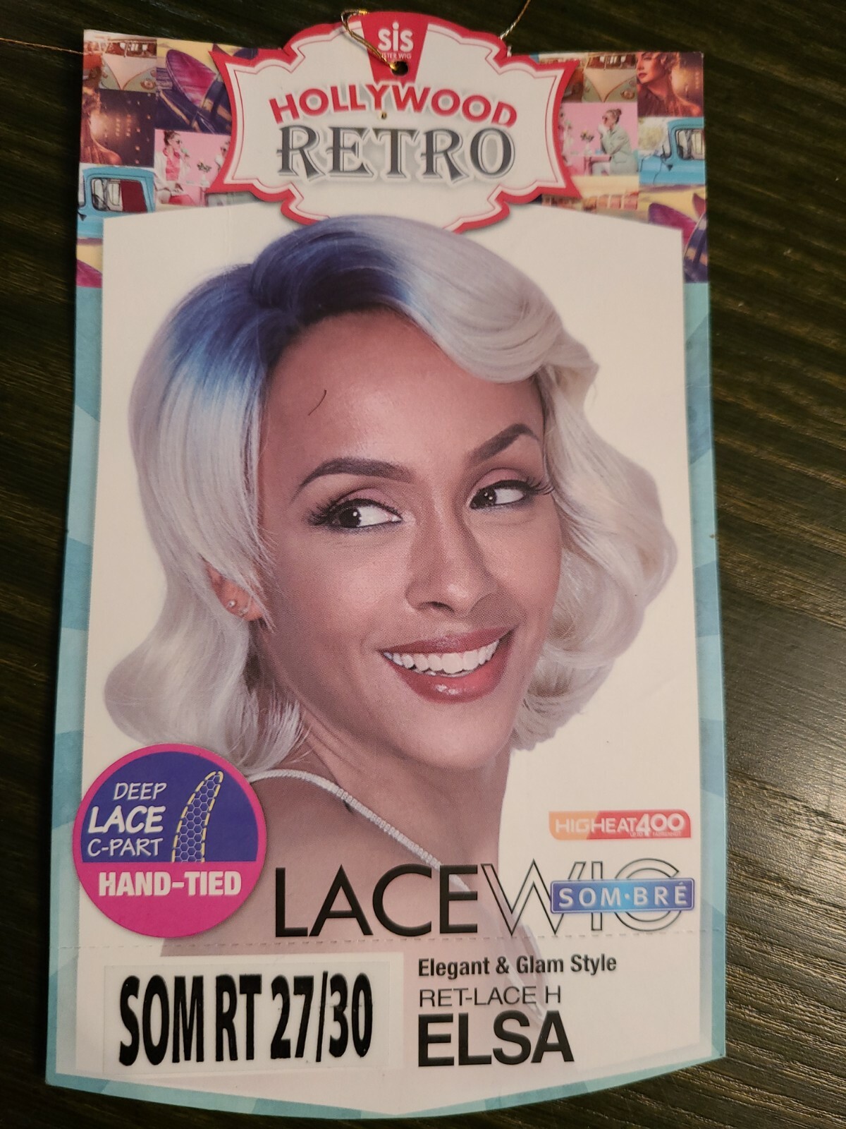 NWT SIS Deep Lace Part C Part Hand Tied ELSA Lace Wig