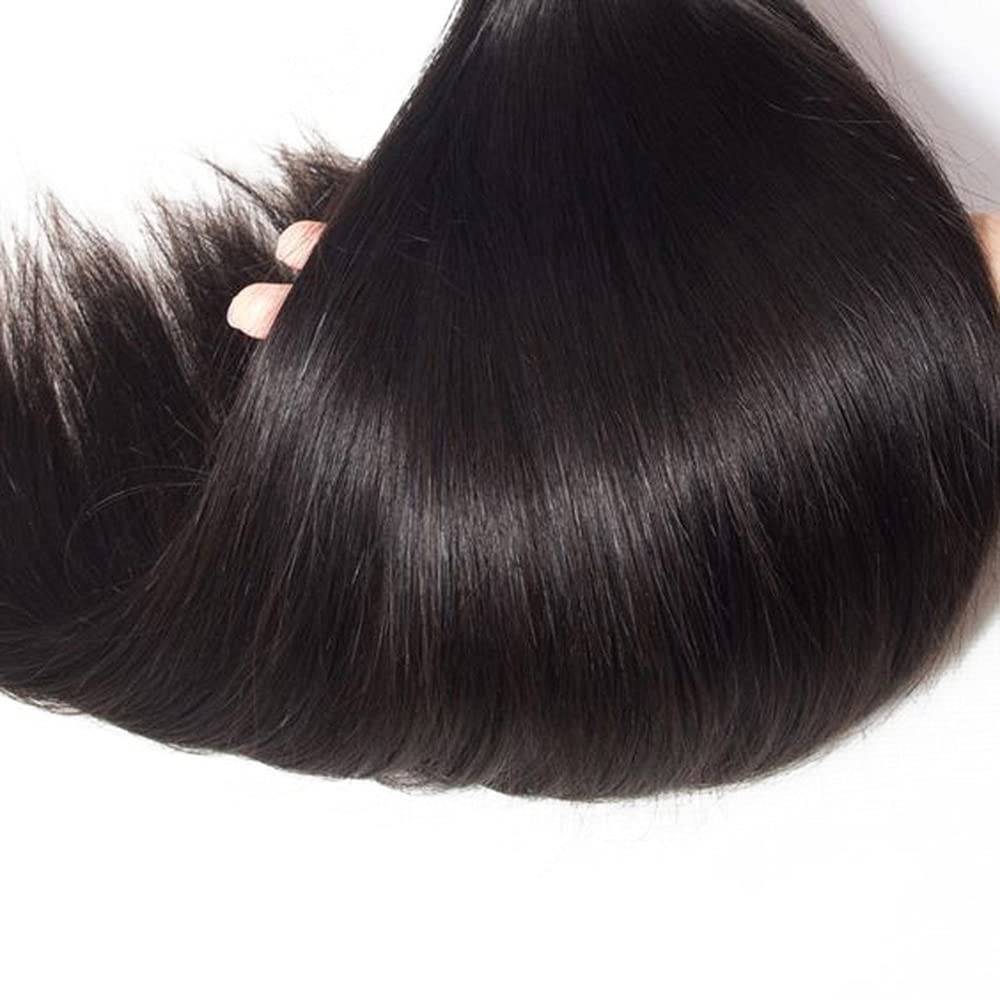 34 Inch Straight Black Human Hair Bundles – Unprocessed Brazilian Remy 3 Pack