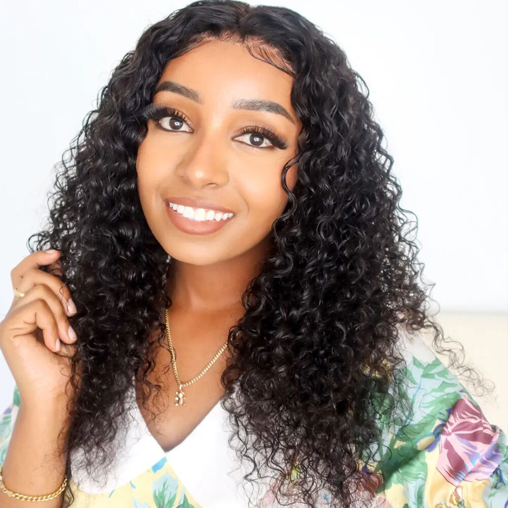 UNice Hair Indian Curly 3 Bundles Human Hair Extensions 100% Virgin Hair Weaves