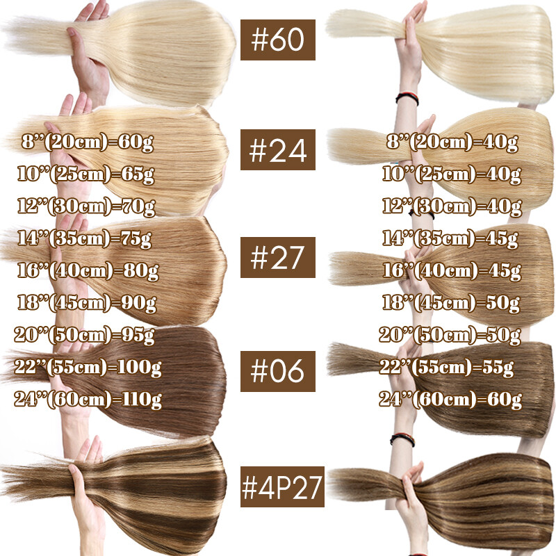 One Piece Clip in Remy Human Hair Extensions 1PCS Full Head Brunette Straight