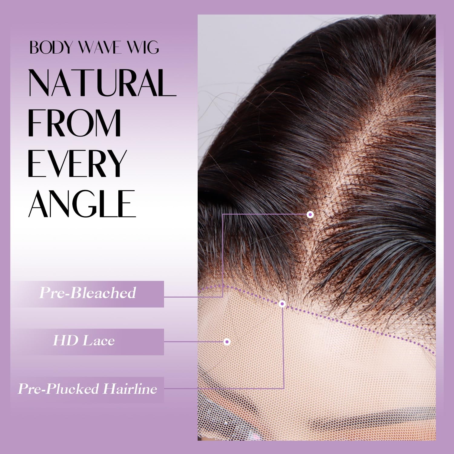 Jexazr Body Wave Lace Front Wigs Human Hair Pre Plucked 13X6 Hd Transparent
