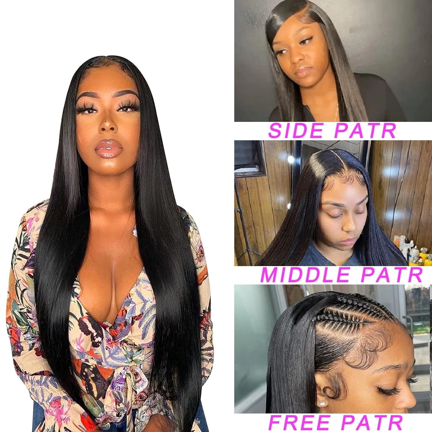 Straight Brazilian Virgin Hair 24 Inch Lace Front Wig – Tangle Free & Durable