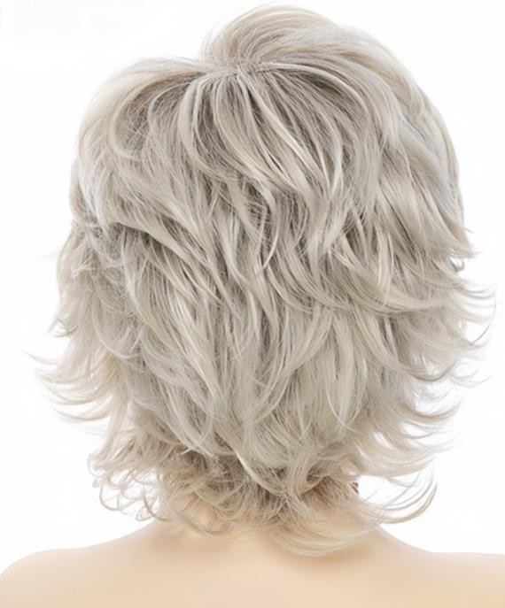 Fashion Women’s Layered Short Brown Blond Red Straight Natural Hair Wigs