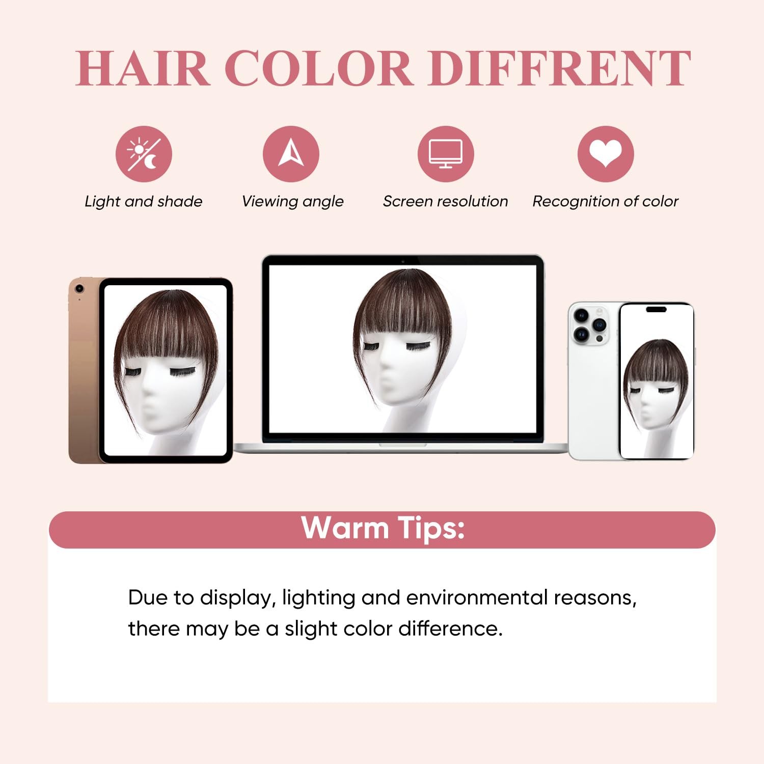 Clip in Bangs 100% Real Human Hair Extensions Wispy Brown Black Thin Bangs