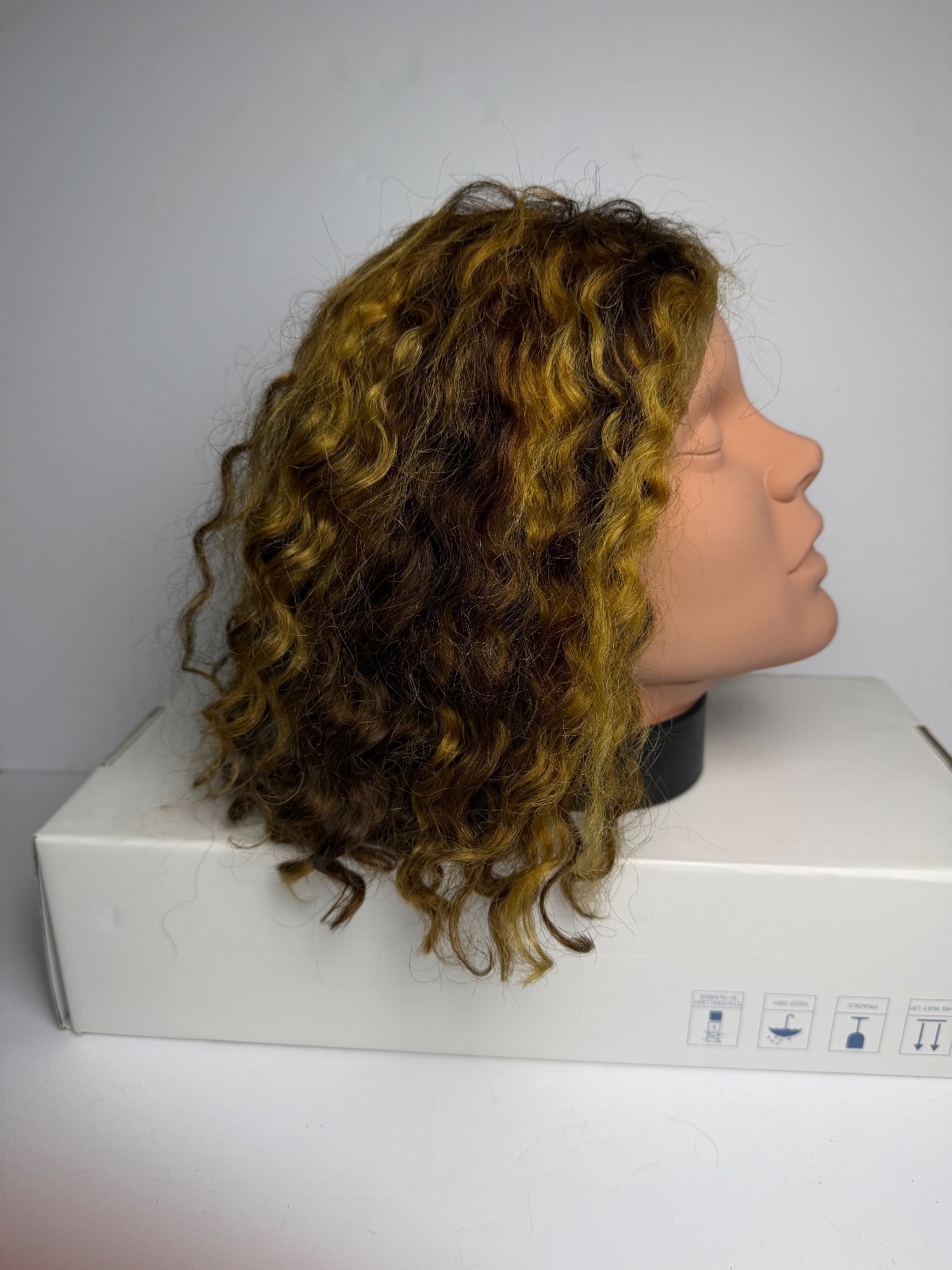 Curly Short Bob Wig, Lace Front, High Quality, 100% Human Hair