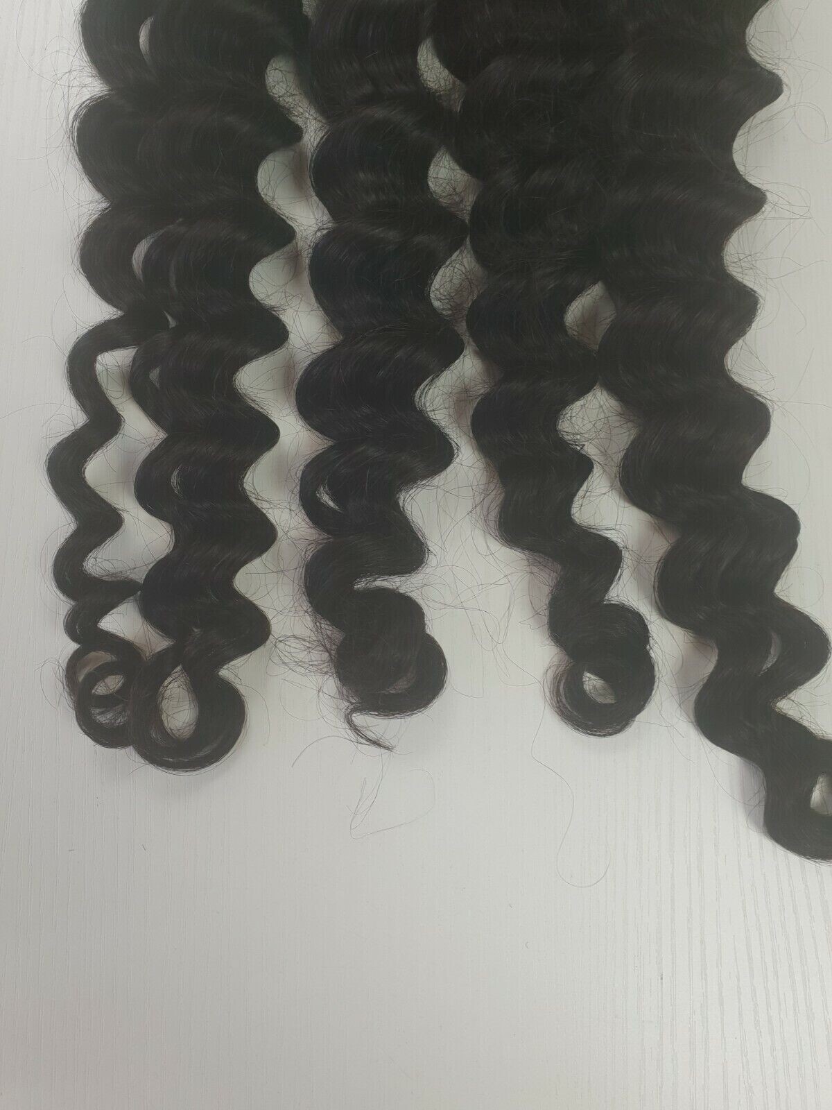 12A RAW CAMBODIAN VIRGIN HUMAN HAIR DEEP LOOSE WAVE 26+26+28+28 4BUNDLES 400g 1B