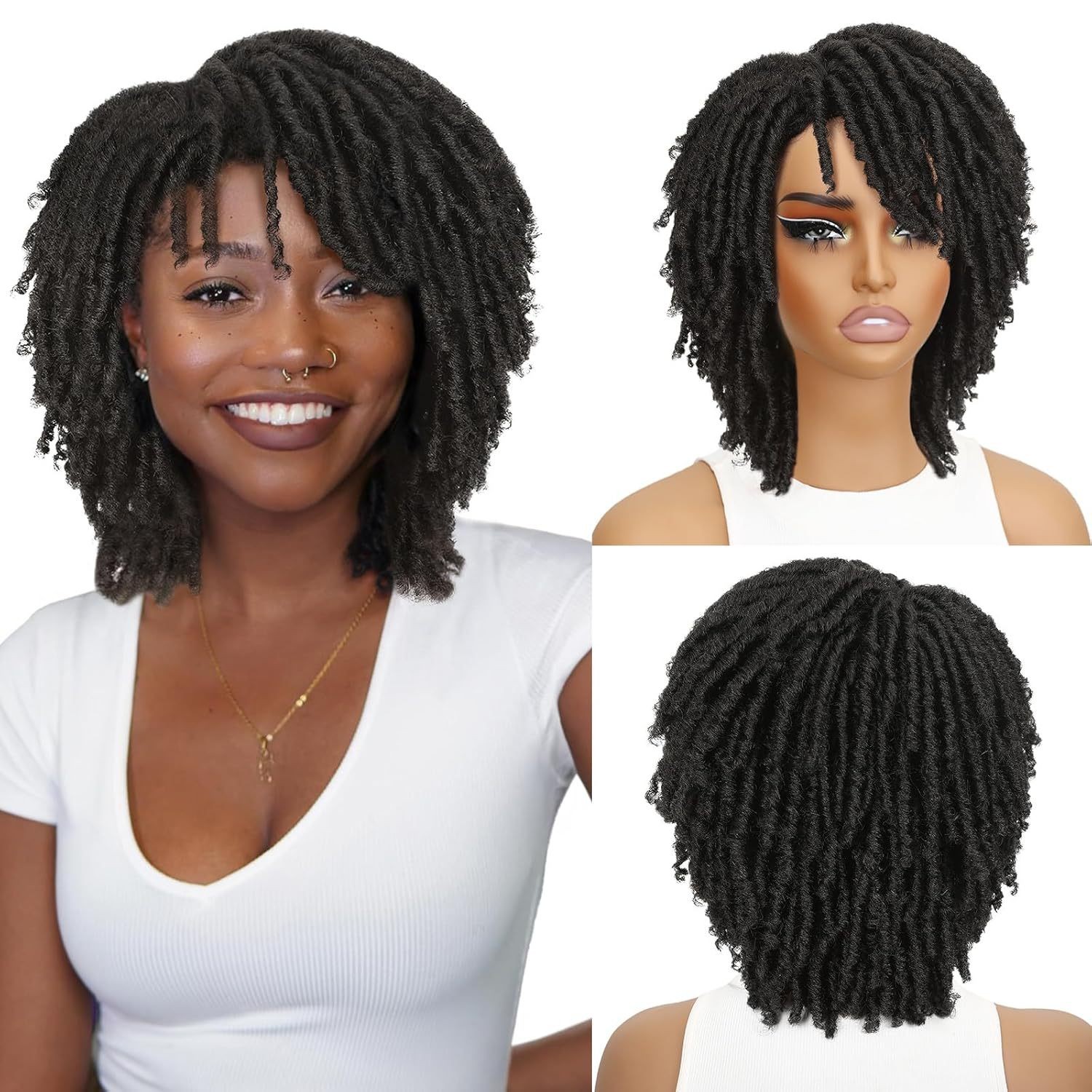 Twist Braid Dreadlock Synthetic Full Wig For Women Multiple Colors Available