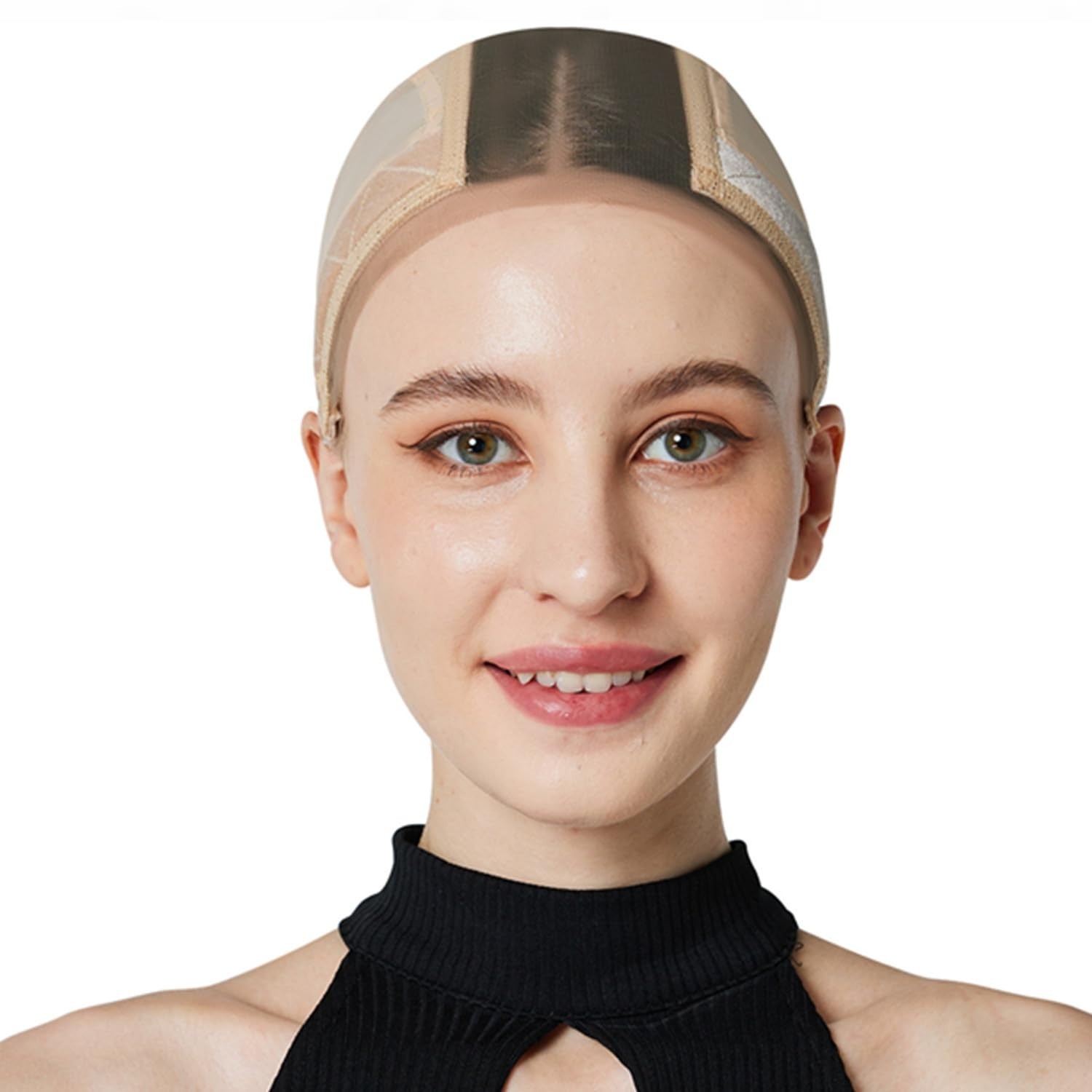Soft and Breathable Lace Wig Cap with Adjustable Grip Band – Seamless Nude
