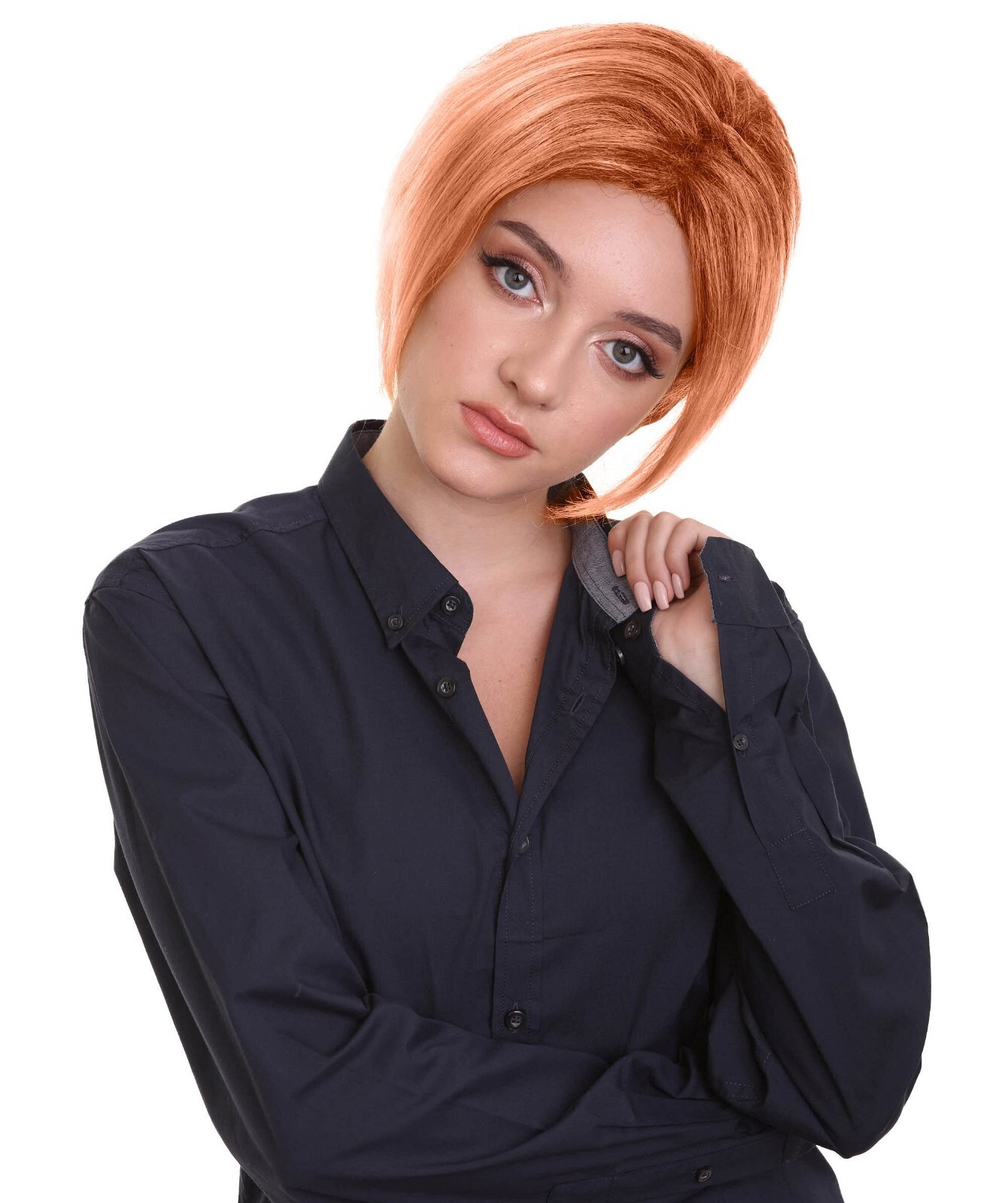 HPO Adult Women’s Karen Mom Auburn Color Pixie Cut Wig, HW-6703A-ABR