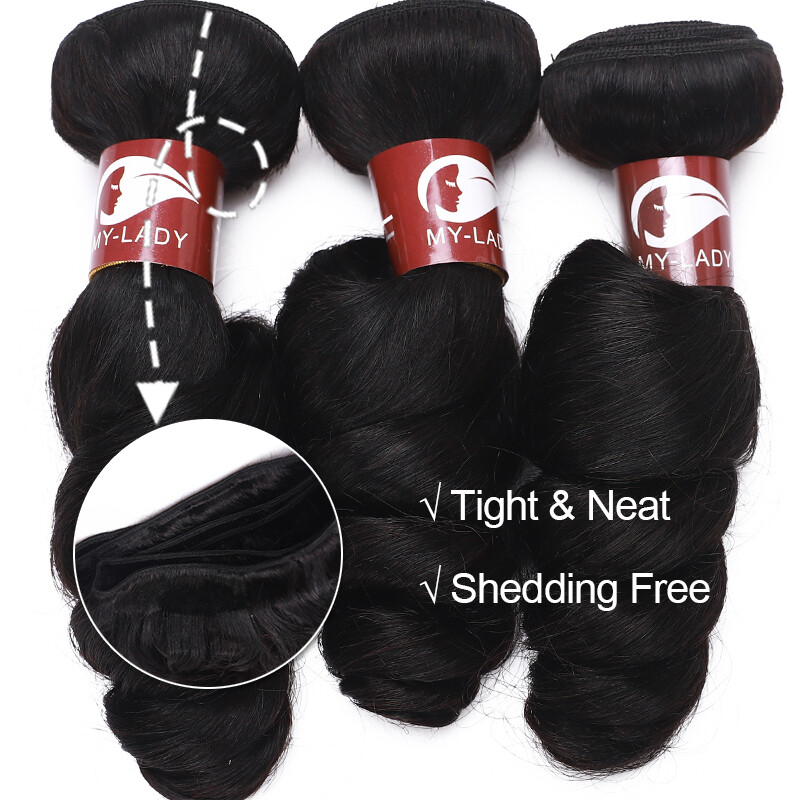 100% Virgin Human Hair 300G Thick Full Head Remy Hair Peruvian Hair Extensions