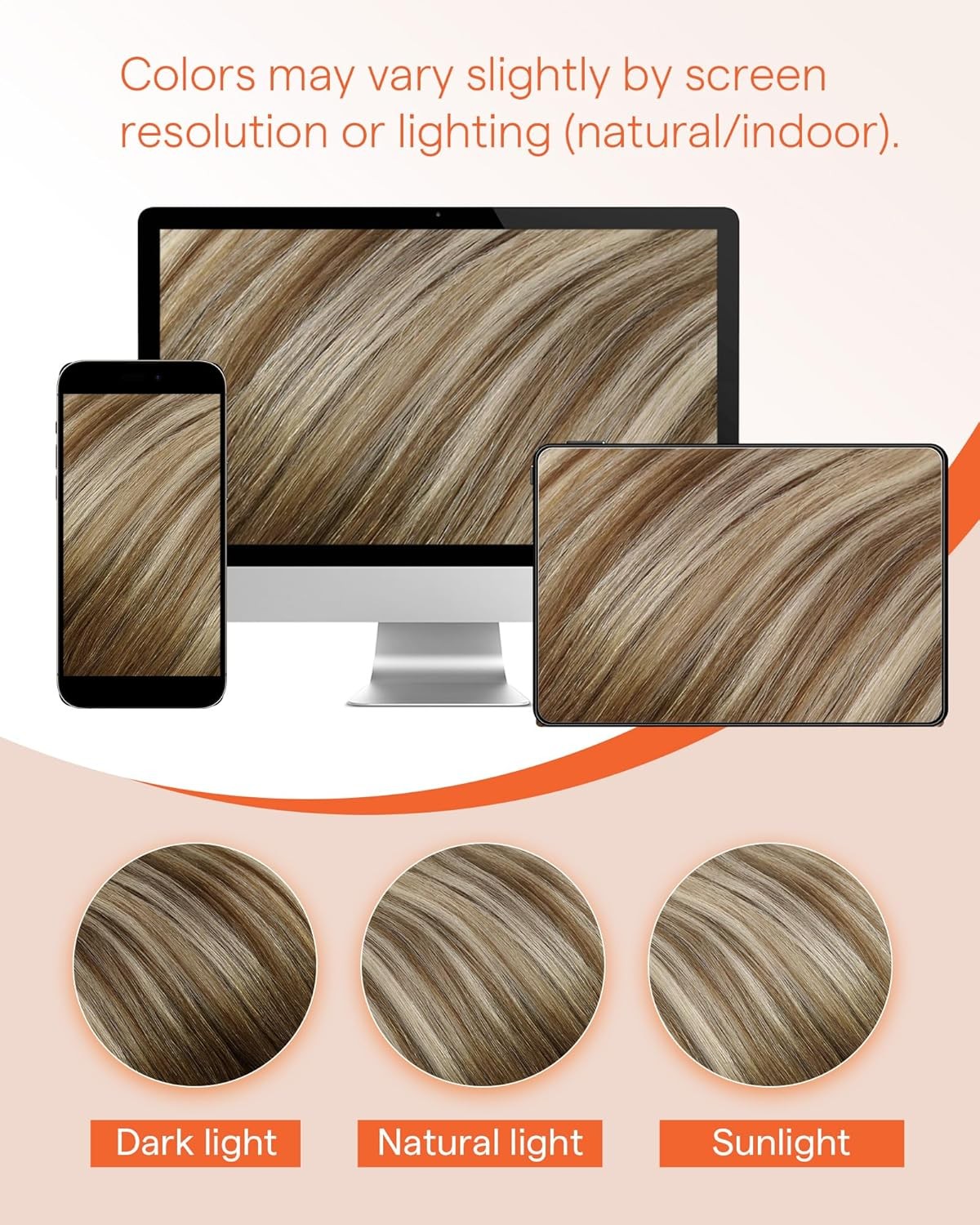 Sunny Hair MICROLINK 22in Brown Ombre Blonde Hair Extensions – ML_6-60-6_22_50G3