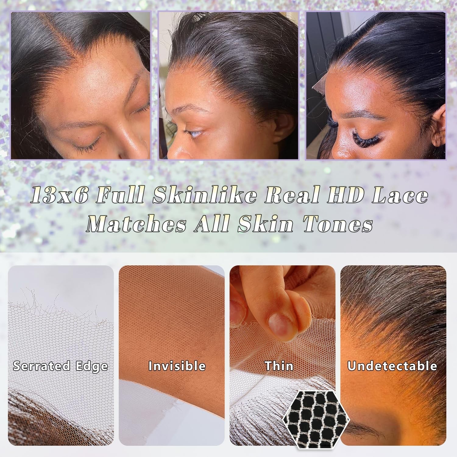 26 Inch HD Lace Front Wig, 13×6 Full Frontal, Pre-Plucked, 200% Density, Invisib