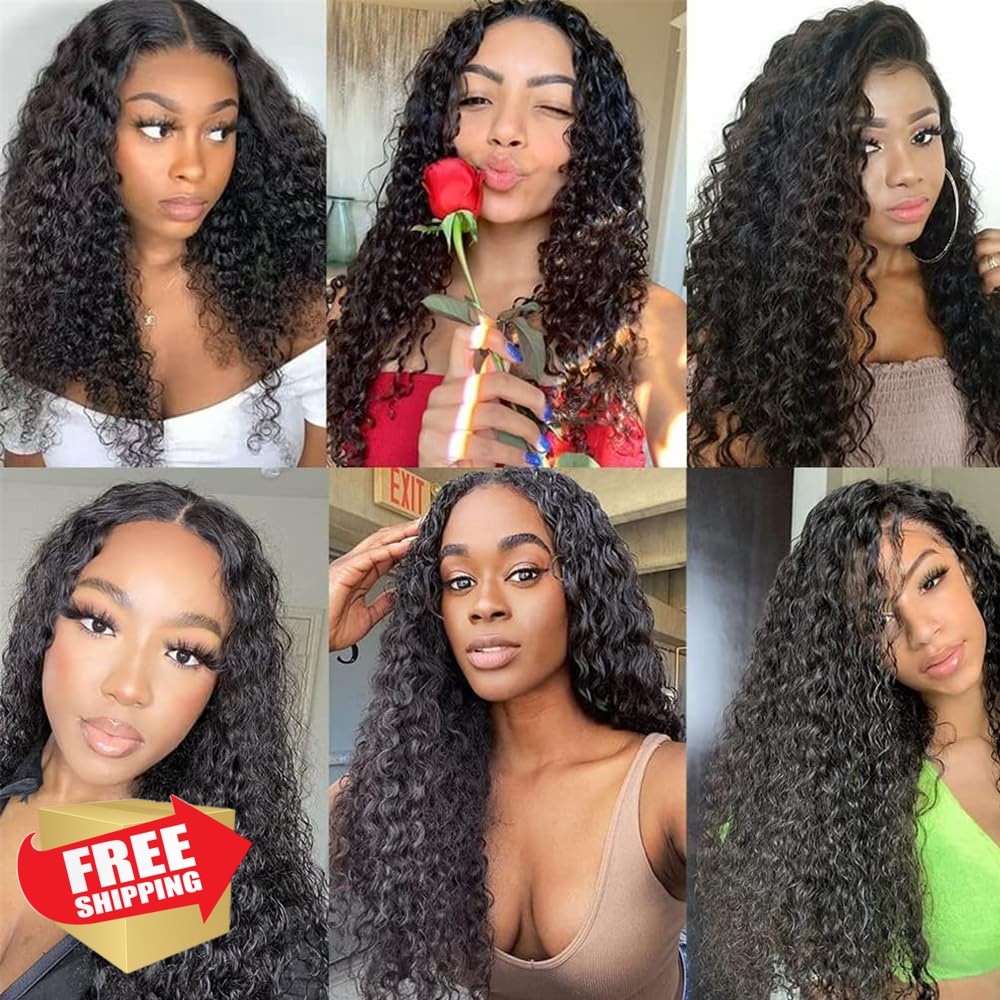 CnumGunm 14 16 18 Inch #1b Kinky Curly Bundles
