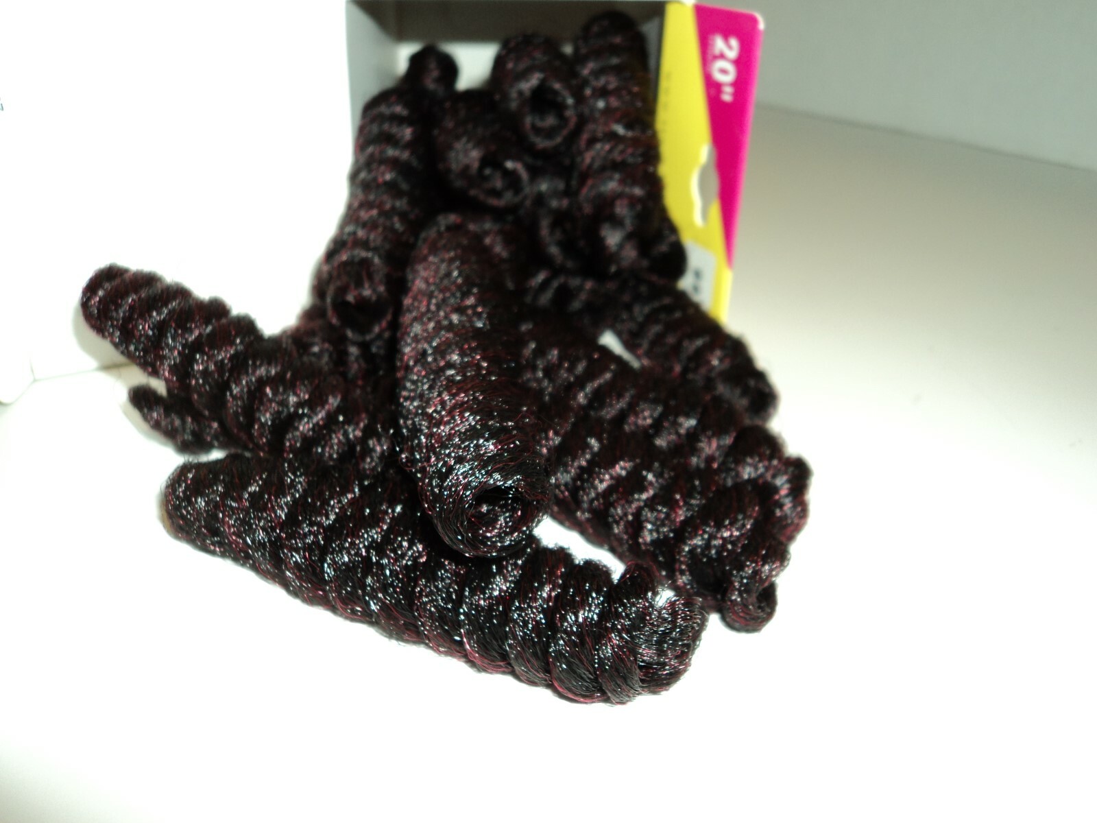 Sensationnel Curlfinity Pre Looped Grey Rod 20″ Set Curls Kinky Coiled Hair 99J