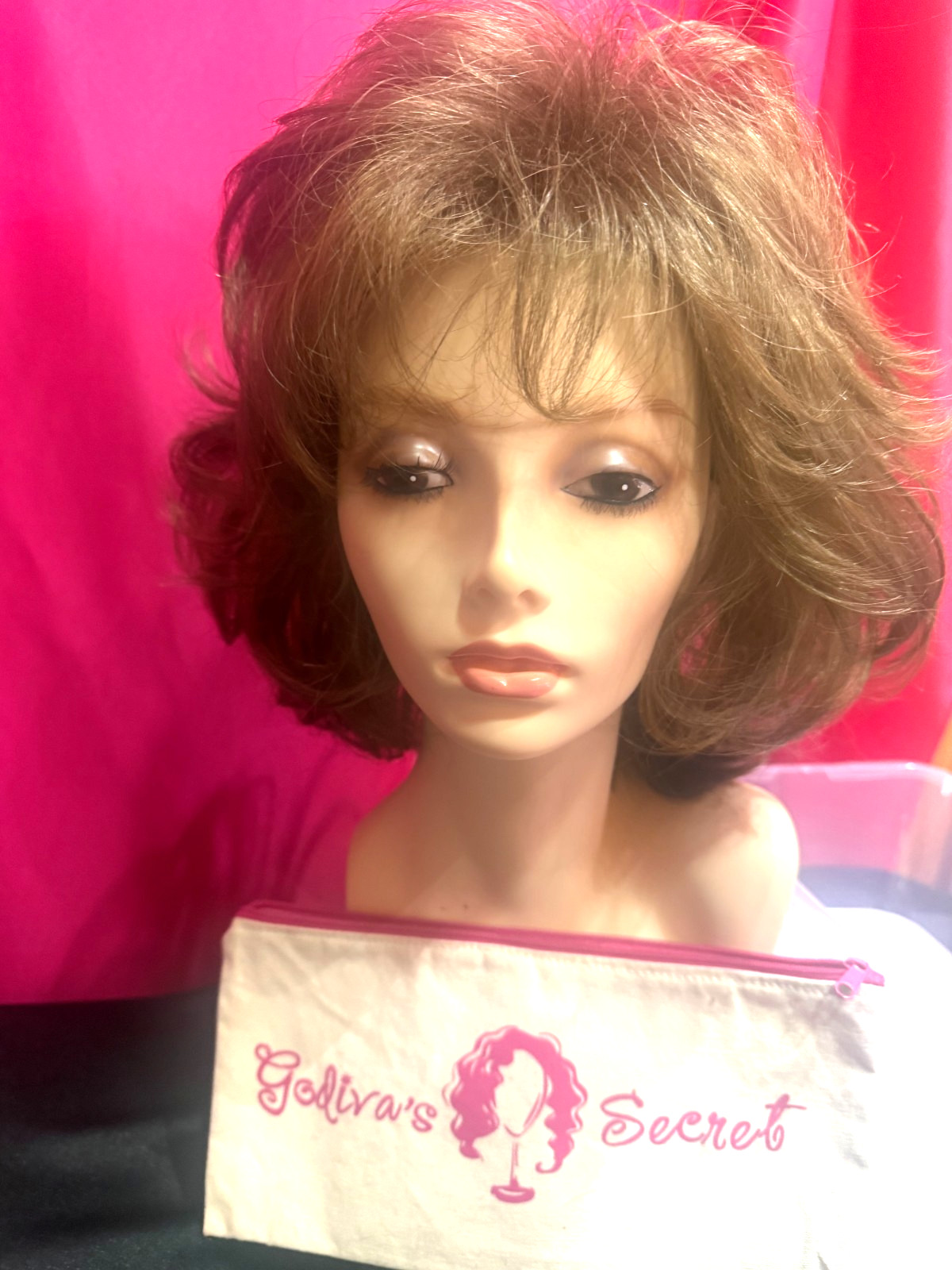 Godiva’s Secret Wigs “Farrah Wig” Honey Wheat TRIMMED SEE PHOTOS