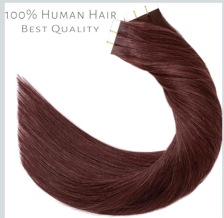20Pcs #99J 100% Remy Human Hair,Seamless 22 inches extension.