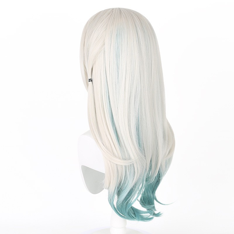 Honkai Star Rail Firefly Long Silver Blue Ombre Wig Heat Resistant Cosplay Party