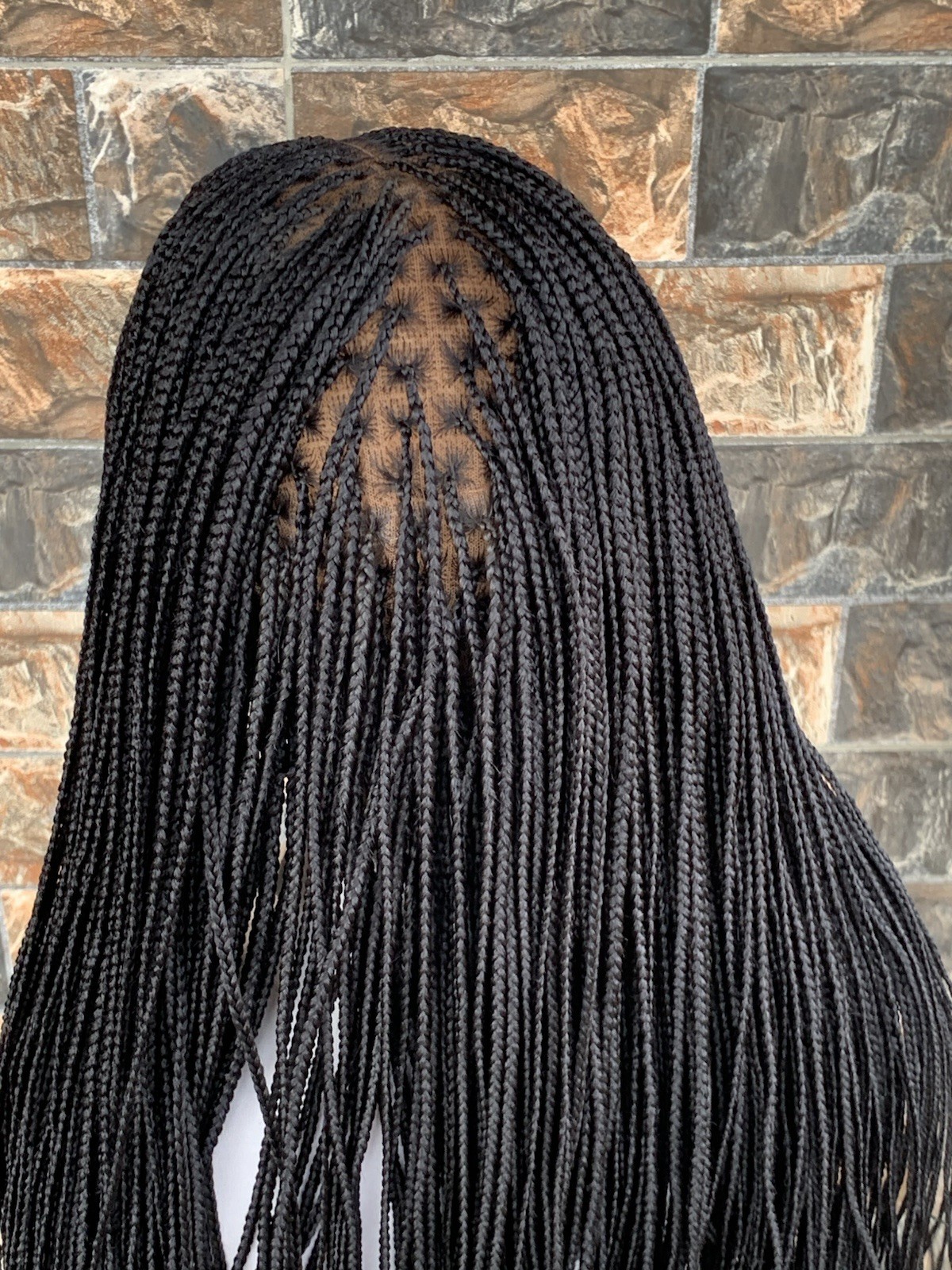 Small Knotless Braided Wig Box braids Full lace braids wig Senegalese