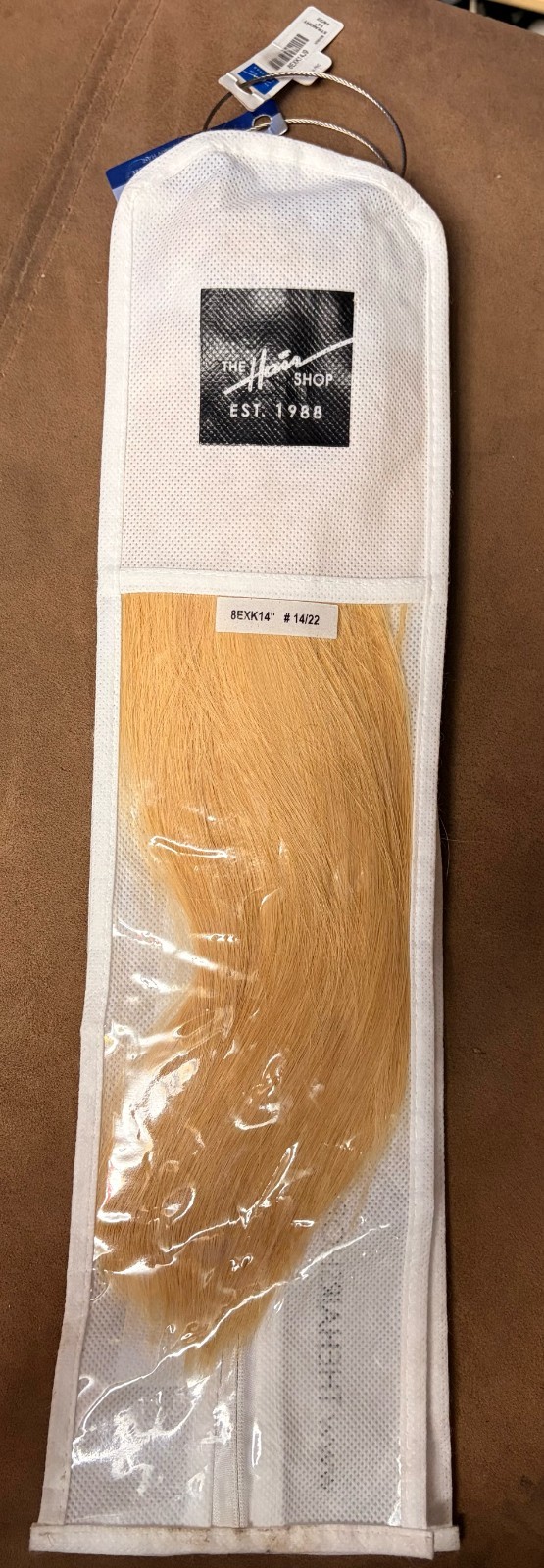 The Hair Shop Medium Ash Blond 14 Inch Hair Extensions
