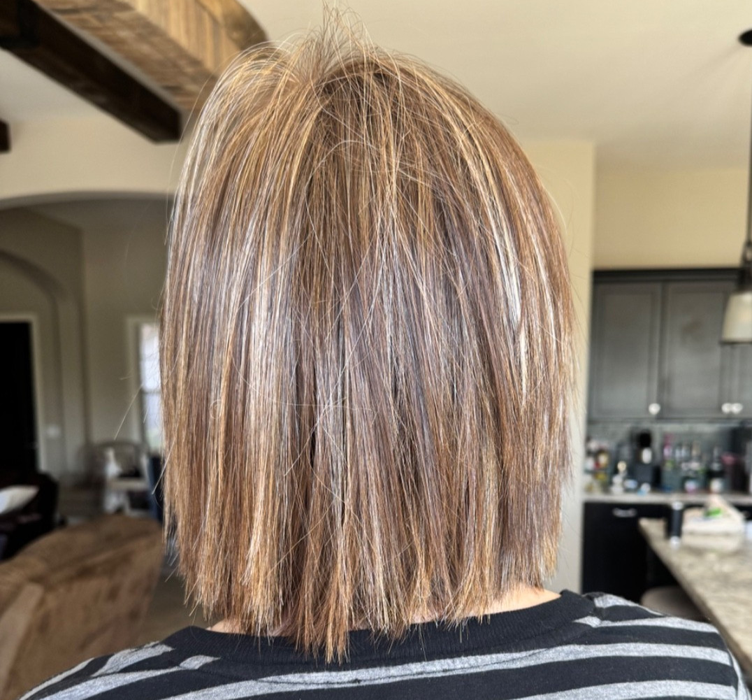 Estetica Ellis Wig Lace Front Mono Caramel Kiss Mono Part Blunt Bob Highlighted