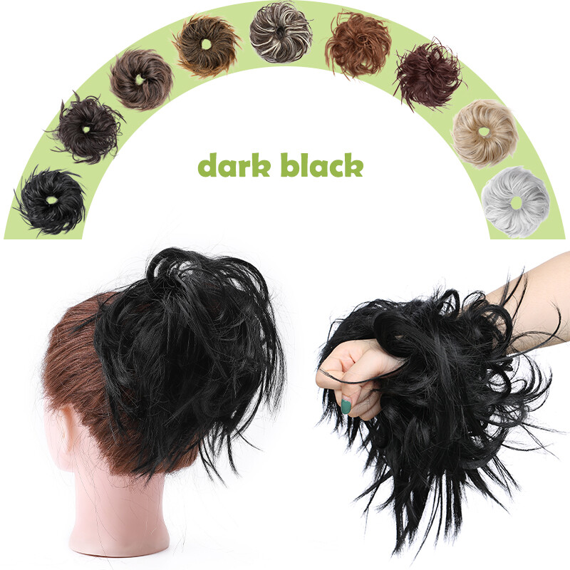 X-LARGE Messy Bun Hair Piece Scrunchie Updo Wrap Hair Extension as Human Bun USA