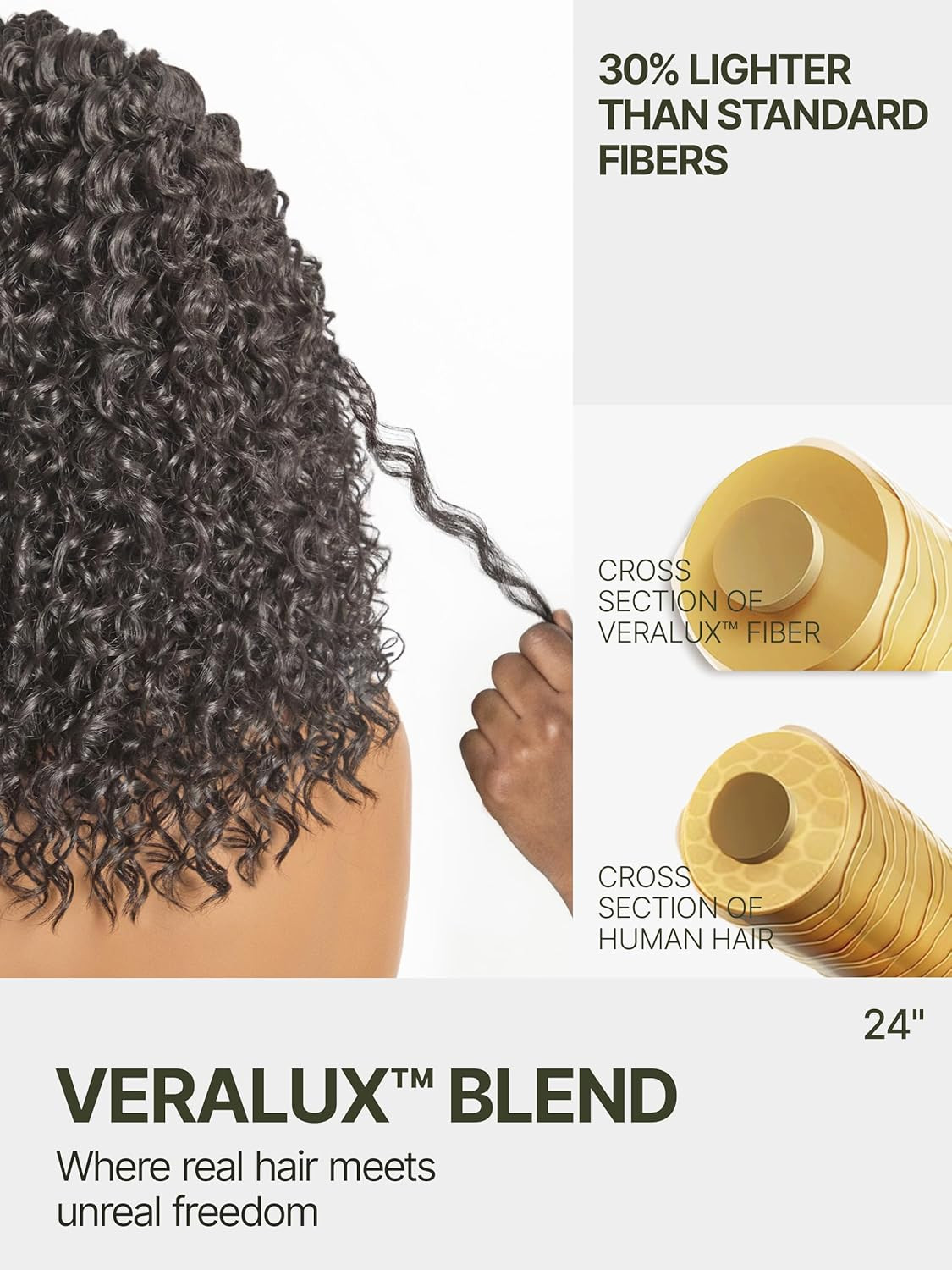 13×6 Cornrow Braided Wig for Black Women Veralux™ Fiber 24 Inches Water Wave Lac