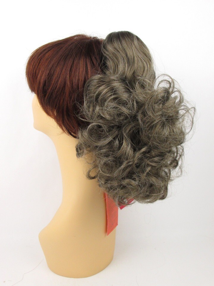 12″ LONG LOOSE CURLS CURLY HAIR LAYERED PONYTAIL HAIRPIECE CLAW CLIP ON DAWN