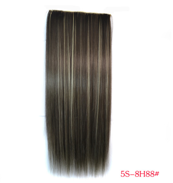 European and American women’s long straight hair extensions one-piece five-clip