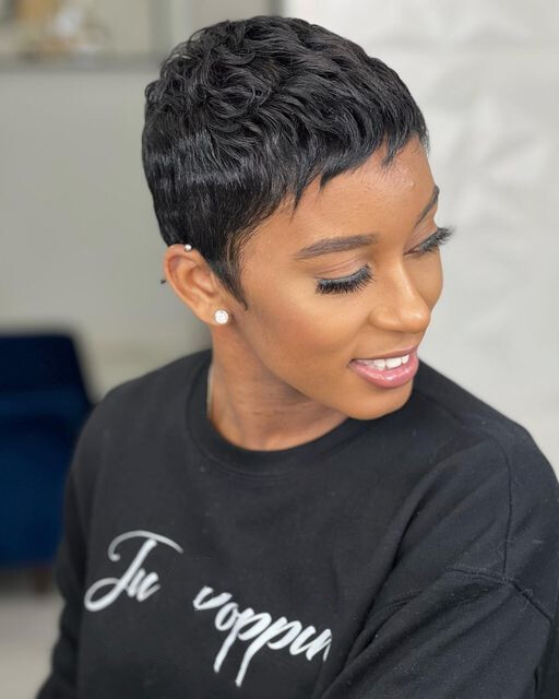 Pixie Cut Wigs Human Hair for Black Women Short Wigs Glueless