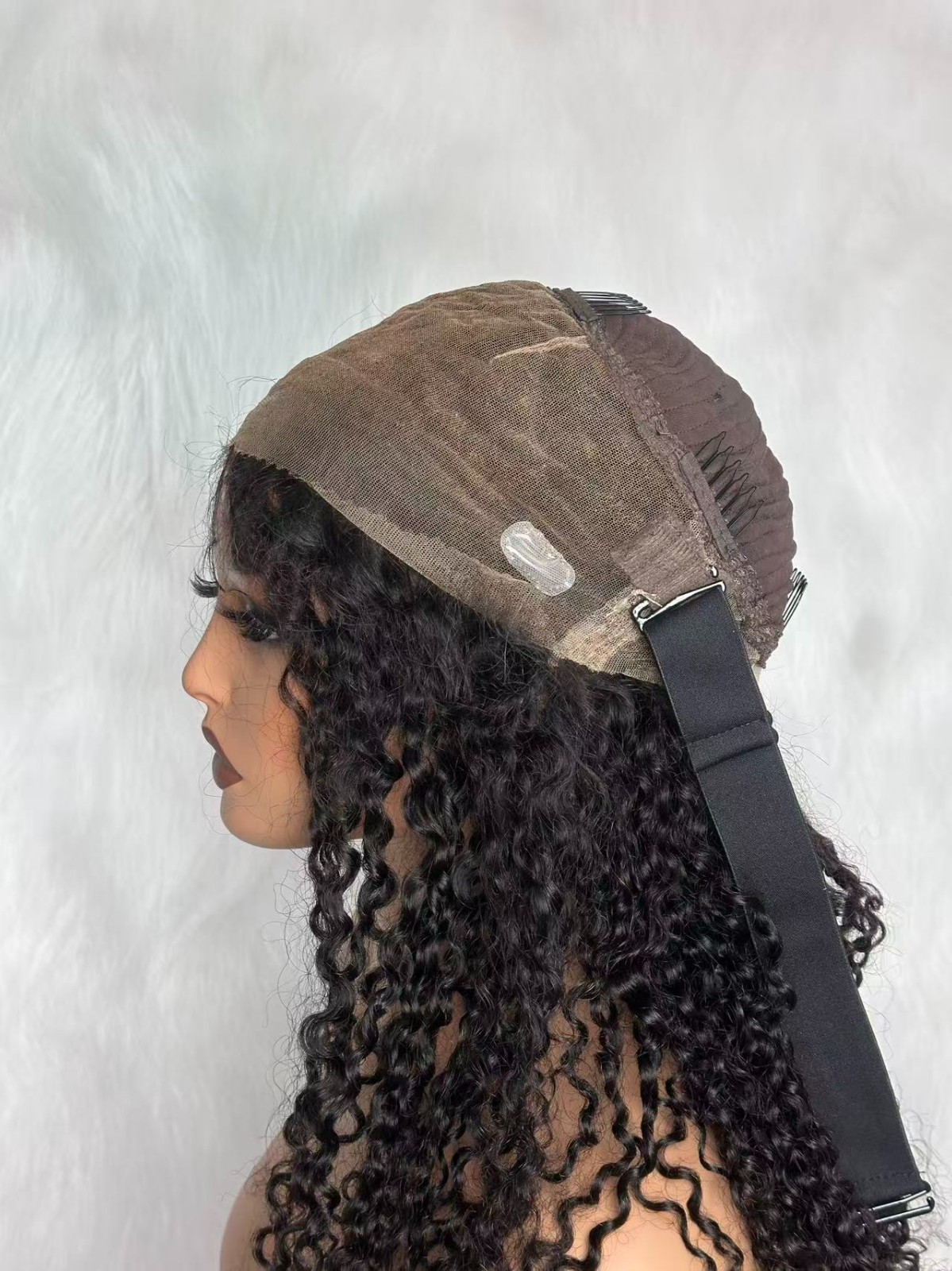 24inch 180% Density BYE BYE KNOTS 360 HD Lace Curly Wig With Invisible Strap