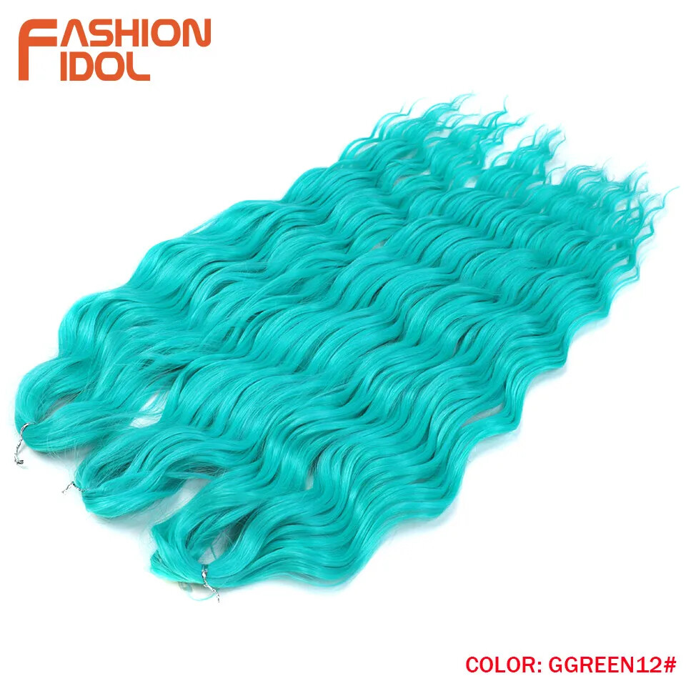 Anna Hair Synthetic Loose Deep Wave Braiding Hair Extensions 24 Inch Water Wave