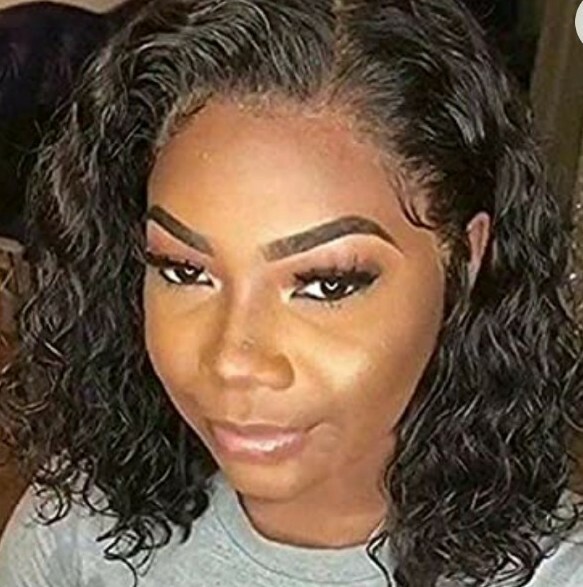 Luckysnow Wig. 100% Virgin Human Hair. 14 Inch. Swiss Lace. 150% Density.