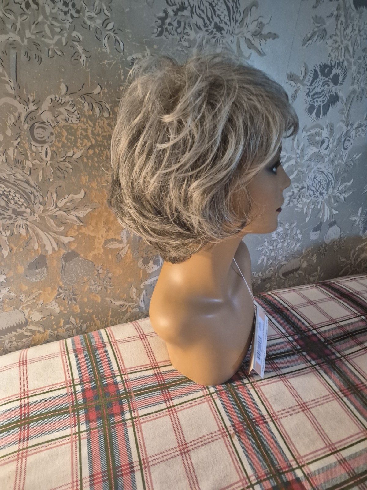 Layered Wavy Gray Synthetic Wig stretchy Cap Women TWC PIPPA 119 CLEARANCE