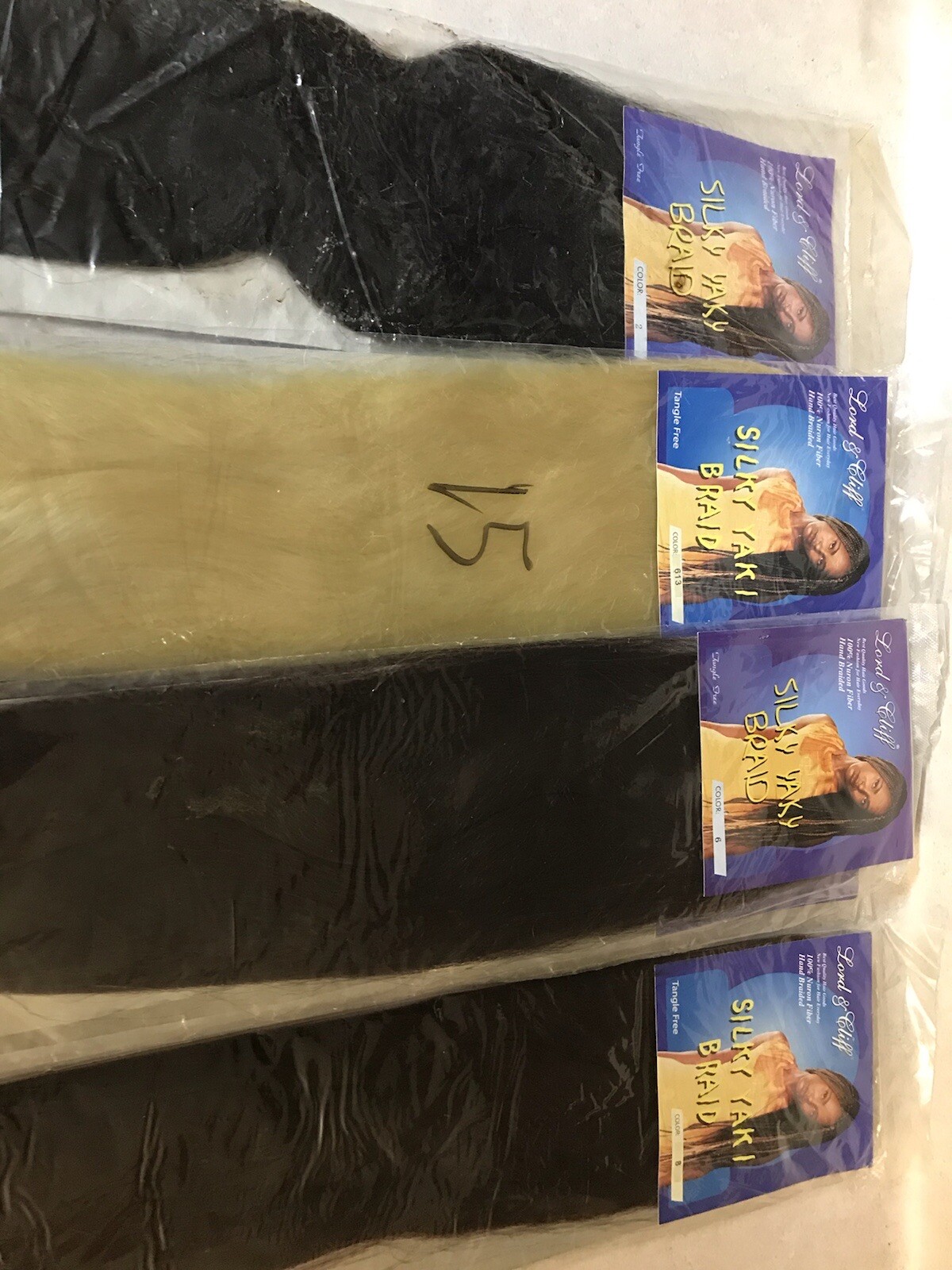 Lot Of 9 Lord & Cliff Yaky Ponytail Mixed 2PCS Braid 100% Nuron Fiber See Colors