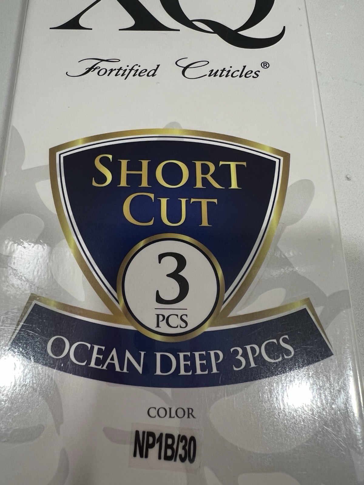 Cuticle Remy XQ Shirt Cut 3 Piece Ocean Deep Color NP1B/30 100% Human Hair NEW