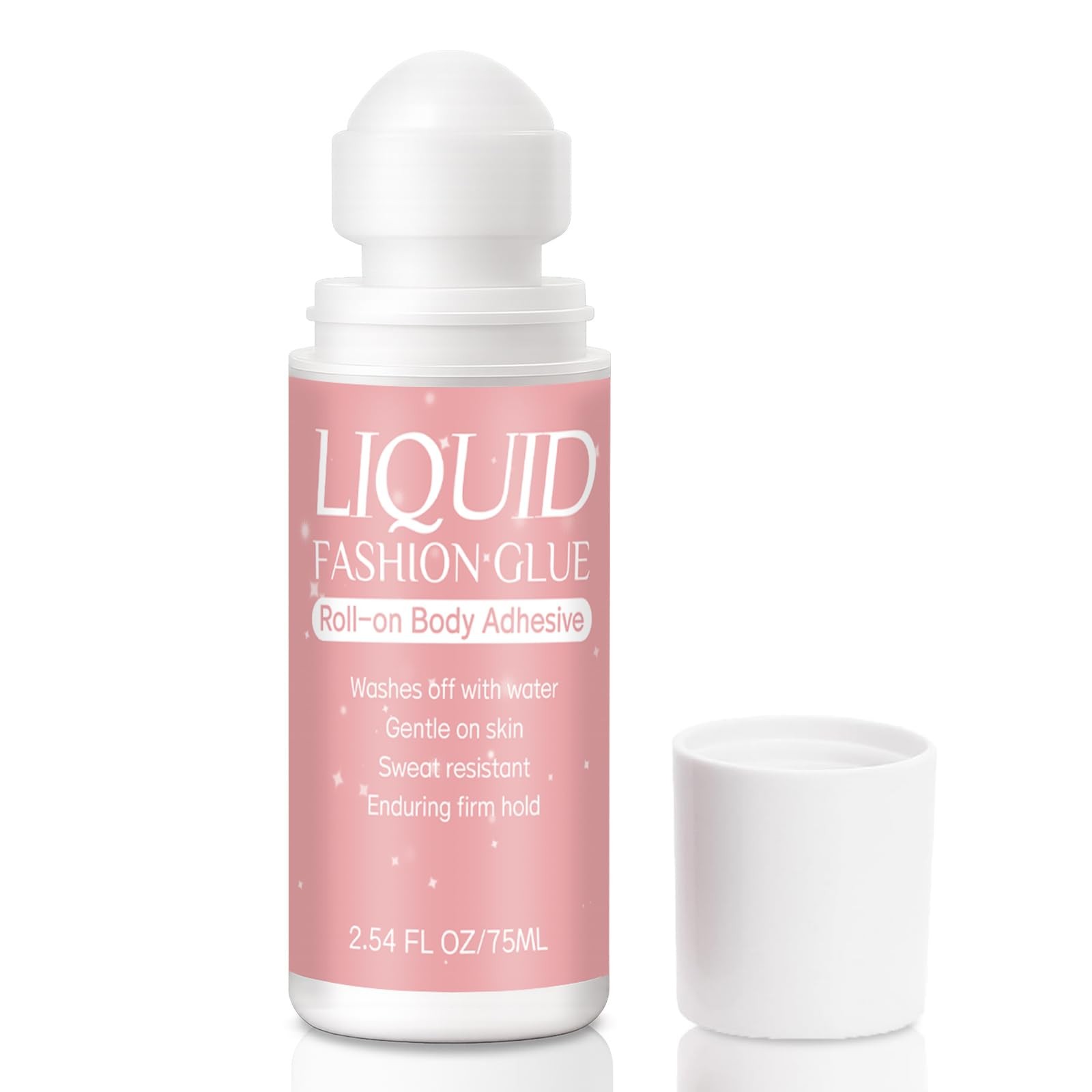 Body Adhesive for Clothing Roll-On 2.54 Oz – Sweat Resistant & Long Lasting B…
